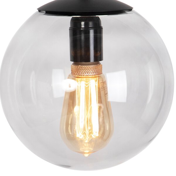 Nowoczesna lampa wisząca szara 20 cm - Pallon