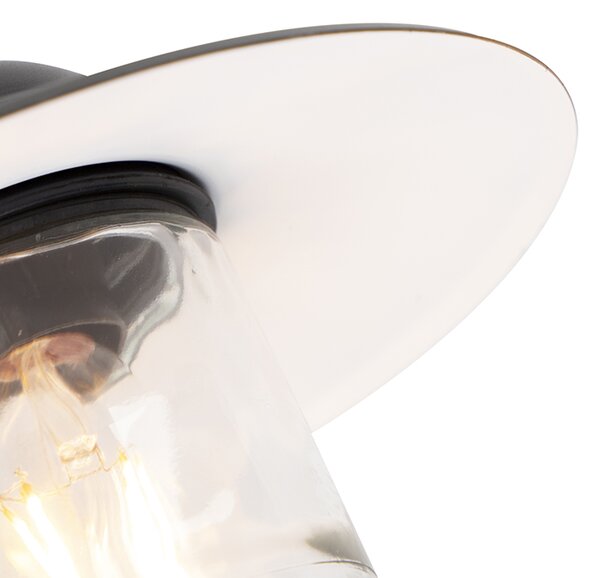Lampa ścienna zewnętrzna czarna IP44 - Munich