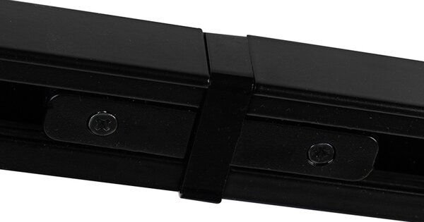 Nowoczesny system szynowy z 5 reflektorami czarny 1-fazowy - Iconic Jeany