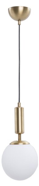 Lampa wisząca w biało-złotym kolorze ze szklanym kloszem ø 15 cm Monera – Squid Lighting