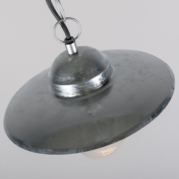 Industrialne - wisząca lampa cynkowa, IP44 - Munich