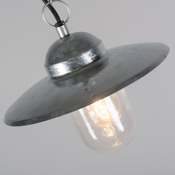 Industrialne - wisząca lampa cynkowa, IP44 - Munich