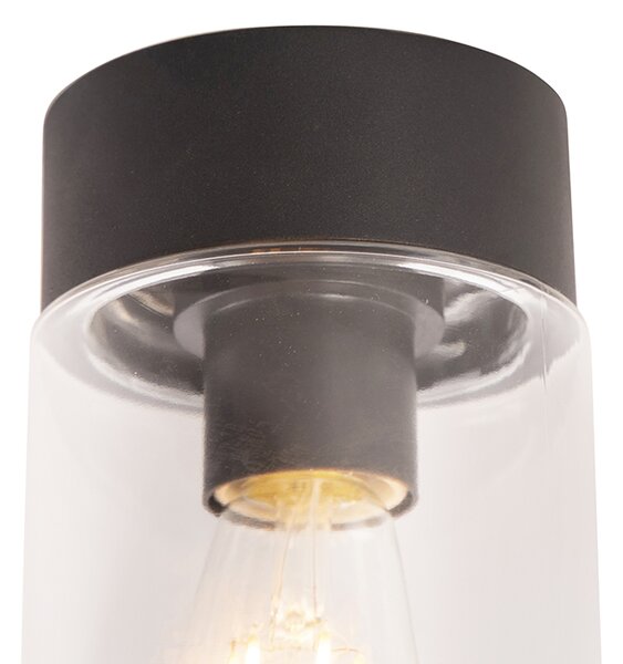 Nowoczesna lampa sufitowa czarna 22,6 cm IP44 - Jarra