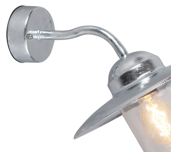 Lampa ścienna zewnętrzna cynkowa IP44 - Munich