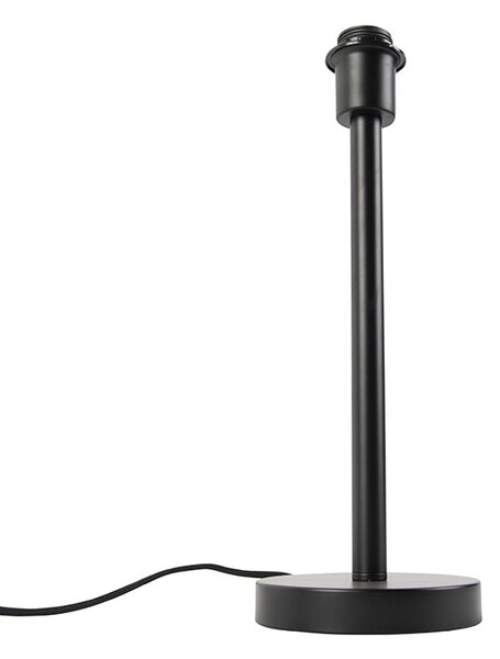 Nowoczesna lampa stołowa czarna bez klosza - Simplo