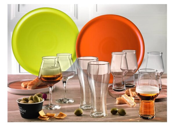 Żółty talerz porcelanowy na pizzę Brandani Pizza, ⌀ 31 cm