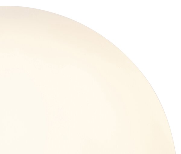 Lampa stołowa w stylu art deco mosiądz z opalizującym szkłem 45,5 cm - Pallon