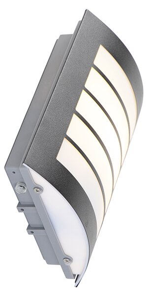 Lampa ścienna zewnętrzna czarna IP44 z czujnikiem zmierzchu - Miro