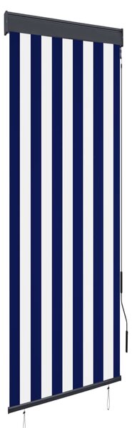 Roleta zewnętrzna, 60x250 cm, niebiesko-biała