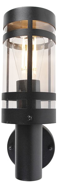 Nowoczesna lampa ścienna zewnętrzna czarna IP44 - Gleam