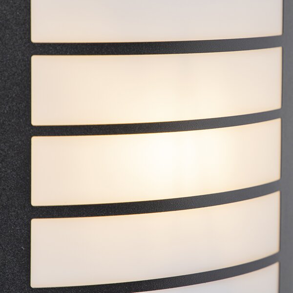 Lampa ścienna zewnętrzna czarna IP44 z czujnikiem ruchu - Miro