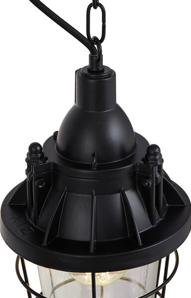Industrialna lampa wisząca czarna - Cabin
