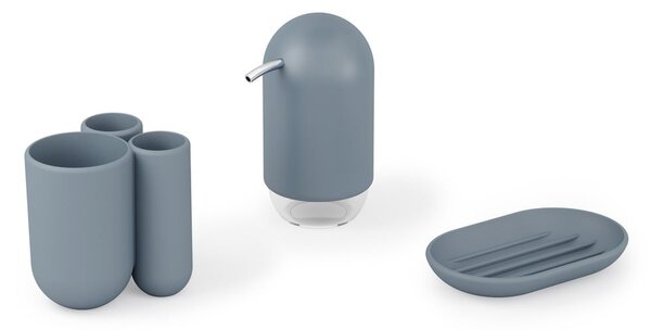 Niebieski plastikowy dozownik do mydła 230 ml Touch – Umbra