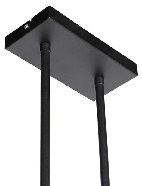 Lampa wisząca czarna bez klosza - Combi 3 Deluxe