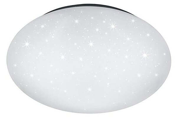 Biała lampa sufitowa LED Reality Putz, średnica 40 cm