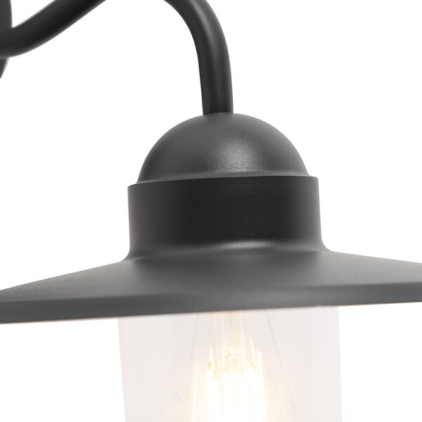 Rustykalna lampa ścienna zewnętrzna ciemnoszara IP44 - Kansas