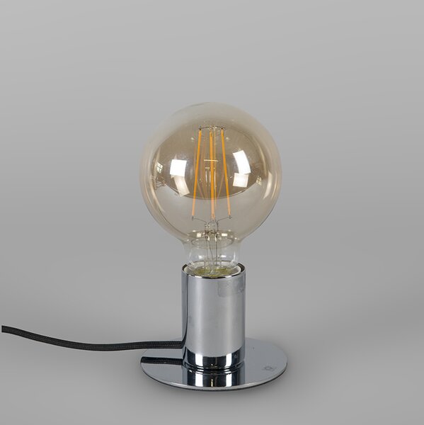Nowoczesna lampa stołowa chrom - Facil