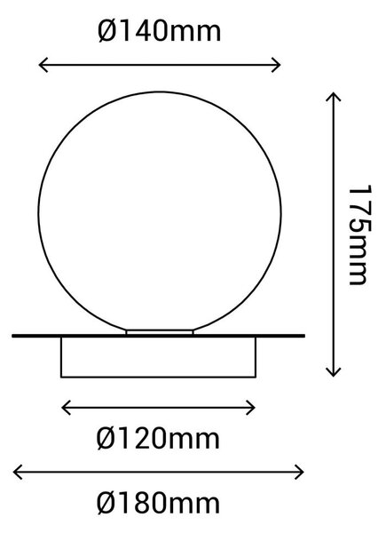 Lampa sufitowa SULION Musa, ø 14 cm