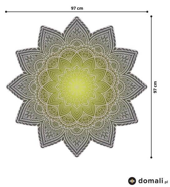 Naklejki na ścianę - Mandala zielona