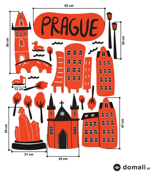 Naklejki na ścianę - Praga I