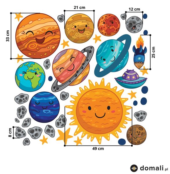 Naklejki na ścianę - Kosmos III