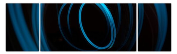 Obraz niebieskiej linii (170x50 cm)