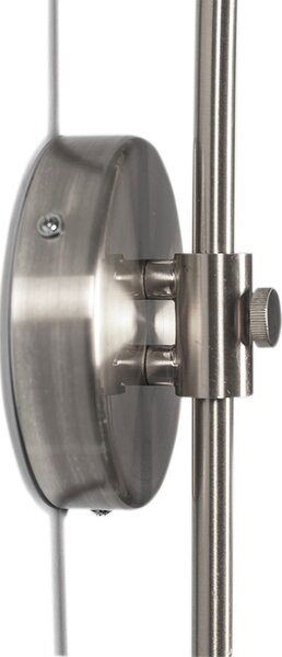 Lampa ścienna łukowa stalowa z kloszem zielonym 35/35/20 regulowana