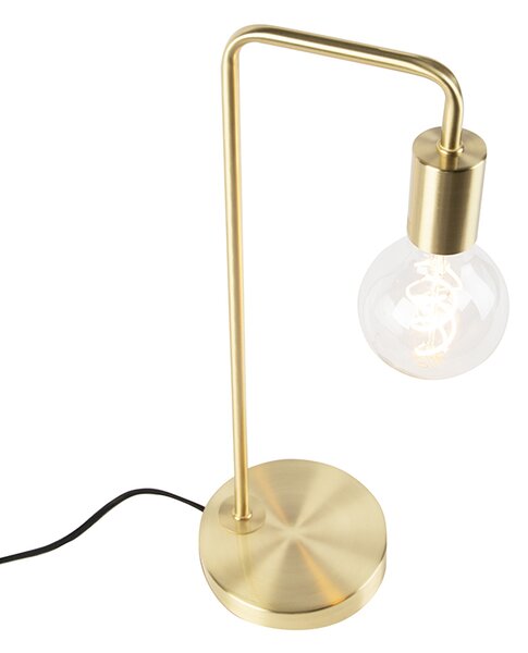 Lampa stołowa w stylu art deco mosiądz - Facil