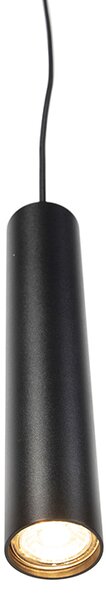 Designerska lampa wisząca czarna - Tuba Small