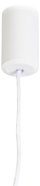 Designerska lampa wisząca biała - Tuba Small