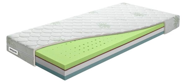 Twardy/średnio twardy dwustronny materac piankowy 90x200 cm BonHarmony HR BIO – BENAB