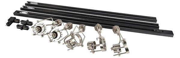 Nowoczesny system oświetlenia szynowego z 5 reflektorami stalowymi 1-fazowy - Iconic Suplux