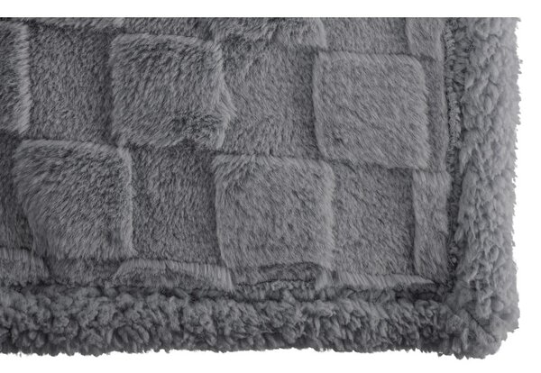 Szary koc z mikropluszu 150x200 cm Rava – Tiseco Home Studio