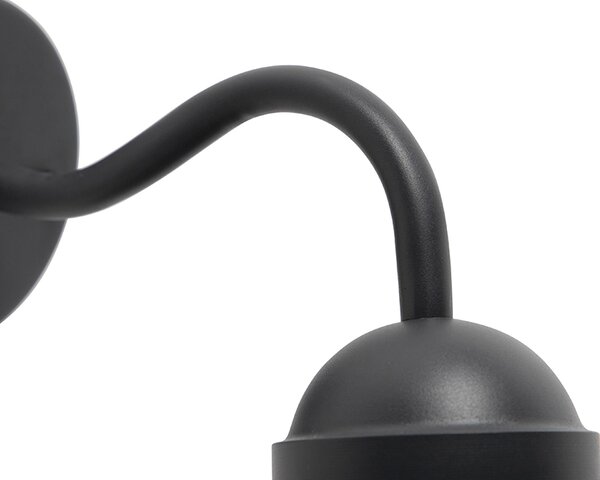 Inteligentna rustykalna lampa ścienna antracytowa IP44 w tym wifi E27 - Kansas