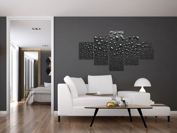 Obraz kropli wody (125x70 cm)