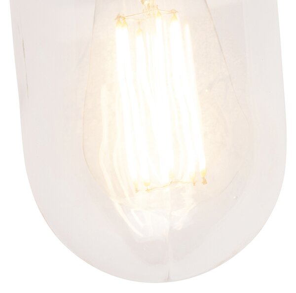 Inteligentna rustykalna lampa ścienna antracytowa IP44 w tym wifi E27 - Kansas