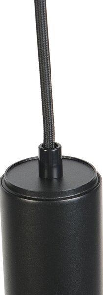 Inteligentna lampa wisząca Design Czarna z żarówką WiFi GU10 - Tuba Small