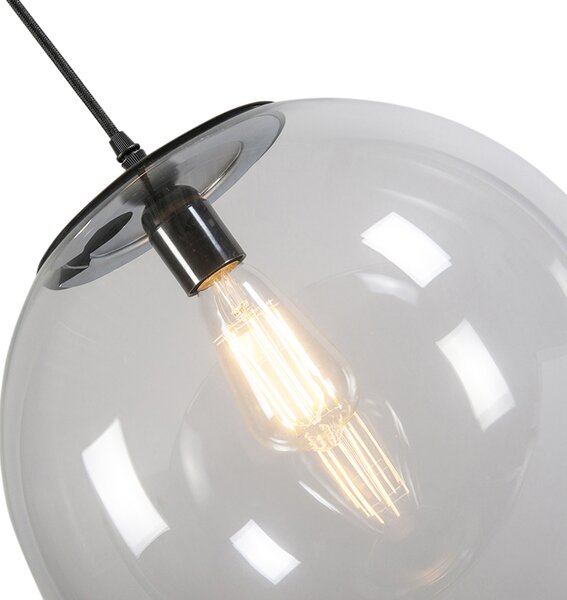 Inteligentna lampa wisząca transparentna 35 cm z WiFi A60 - Pallon
