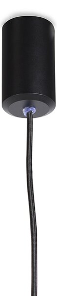 Inteligentna lampa wisząca Design Czarna z żarówką WiFi GU10 - Tuba Small