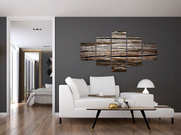 Obraz - drewno sezonowe (125x70 cm)