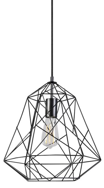 Industrialna lampa wisząca czarna - Framework Basic