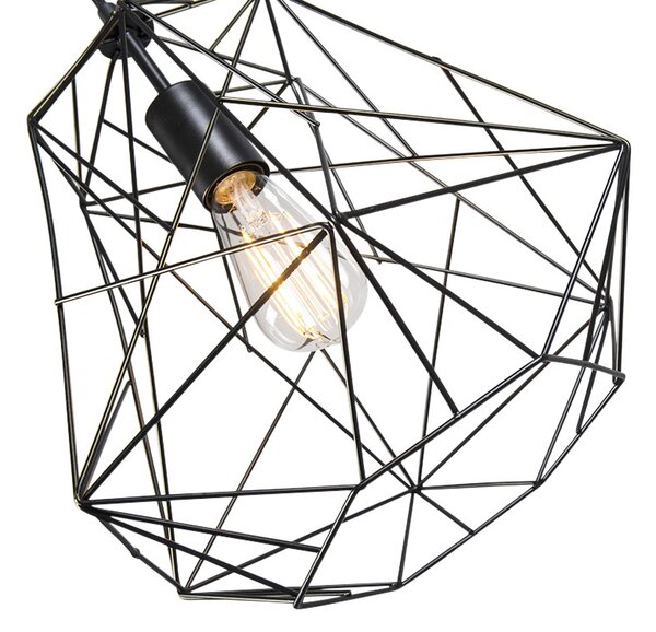 Inteligentna lampa wisząca industrialna czarna z WiFi ST64 - Framework Basic