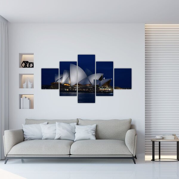 Obraz Sydney w nocy (125x70 cm)