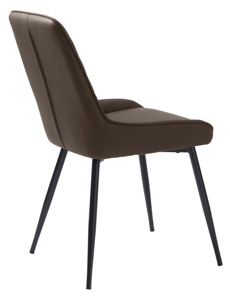 Ciemnobrązowe krzesło Milton – Unique Furniture