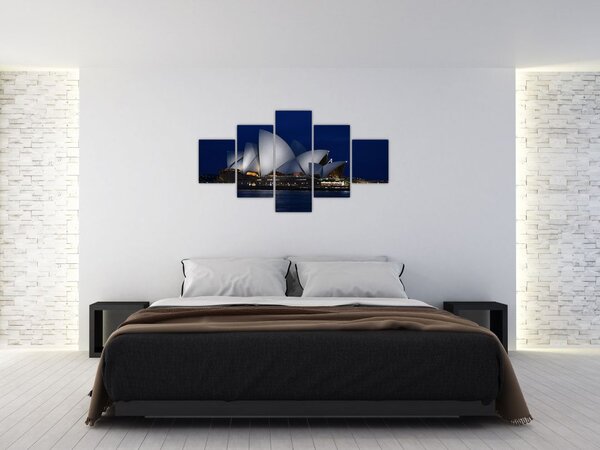 Obraz Sydney w nocy (125x70 cm)