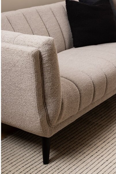 Beżowa sofa z materiału bouclé 218 cm Tampa – Actona