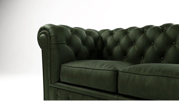 Ciemnozielona aksamitna sofa 184 cm Cambridge – Ropez