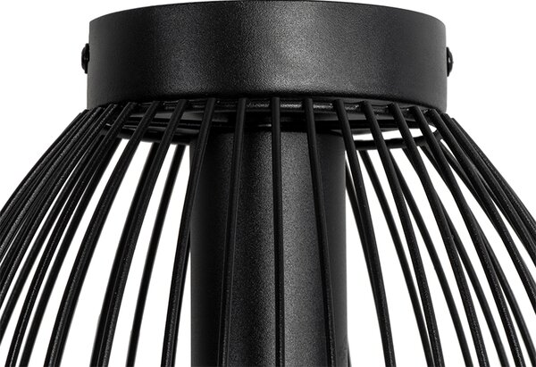 Designerska lampa sufitowa czarna 20cm - Pua