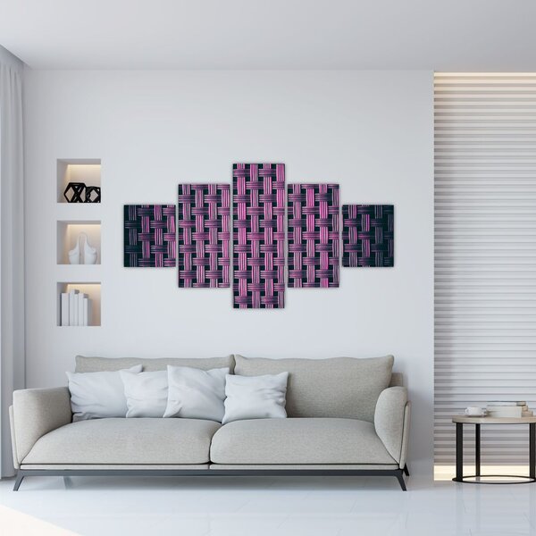 Obraz fioletowej tekstury (125x70 cm)