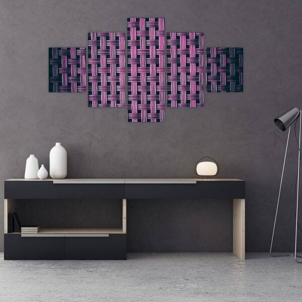 Obraz fioletowej tekstury (125x70 cm)